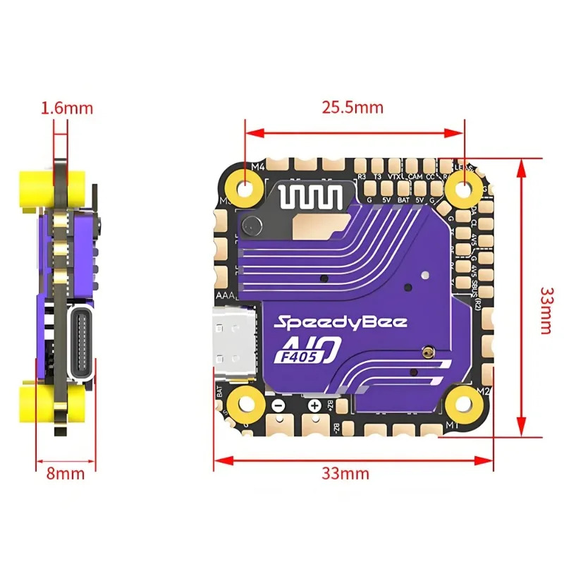 SpeedyBee F405 AIO Flight Cont - Drone Flight Controller recension och pris