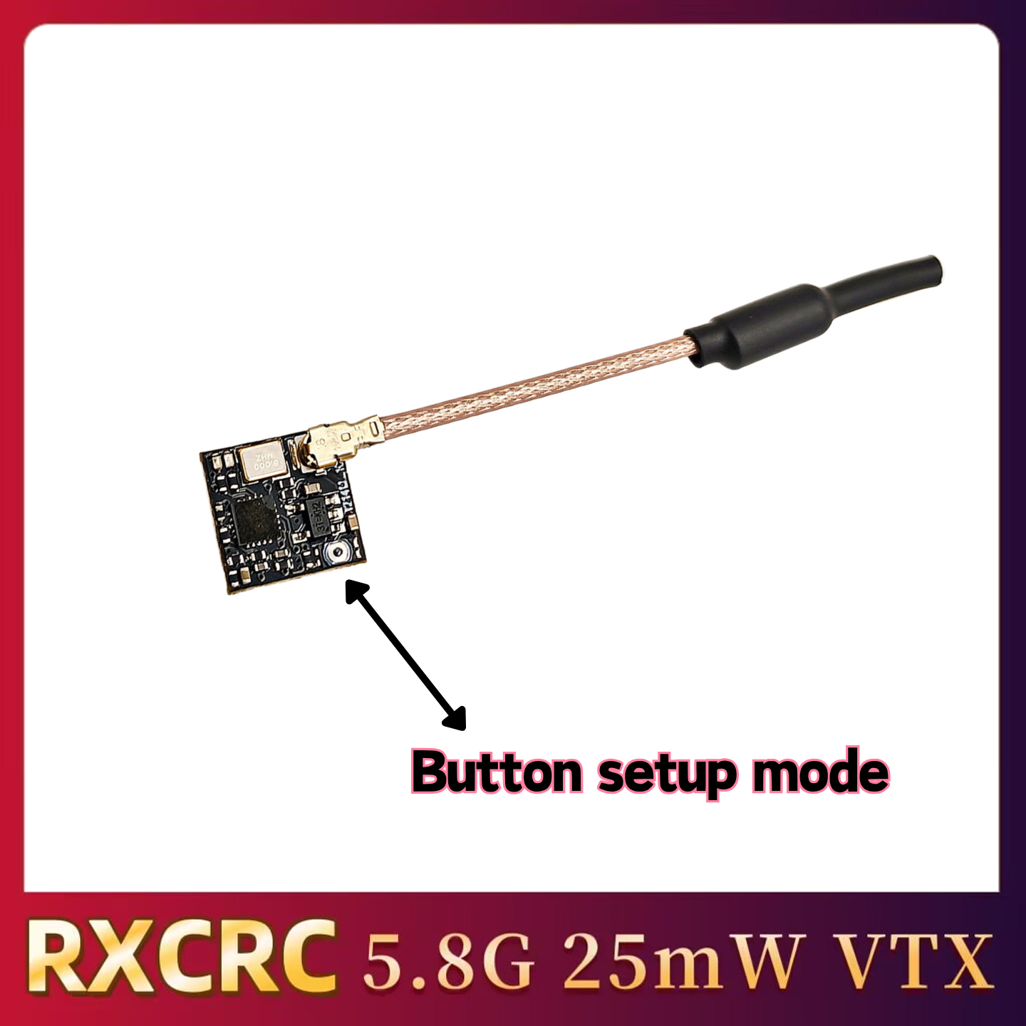 RXCRC 5.8GHz 48CH FPV 25mW Ana - Drone Frame recension och pris